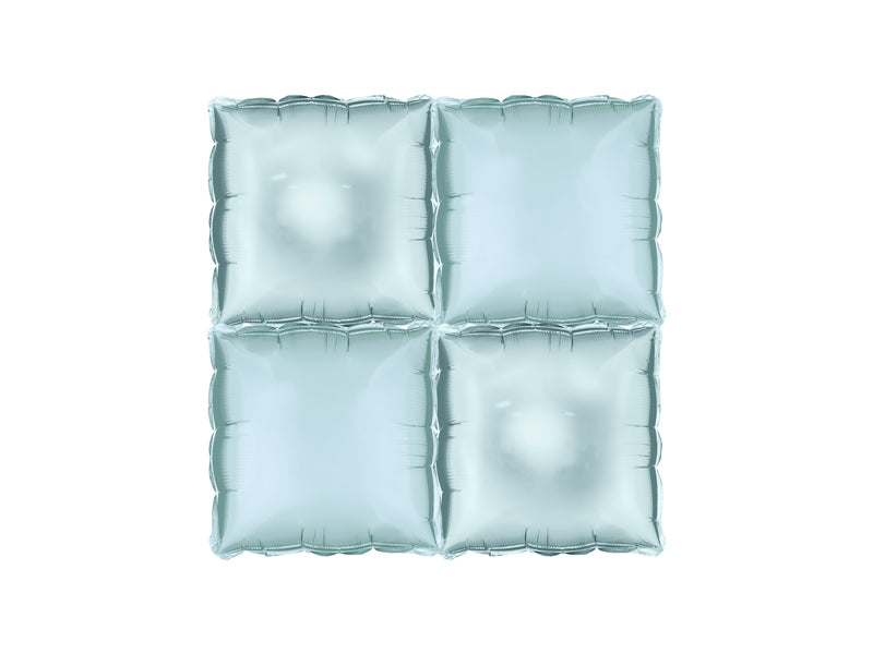 Folienballonvorhang doppelseitig Quadratisch, nebelblau, 35 x 35 cm (1 VPE / 4 Stk.) - FeierGlanz
