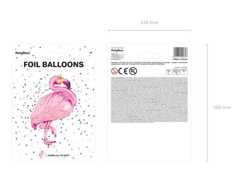 Folienballon Flamingo, rosa, 70x95cm - FeierGlanz
