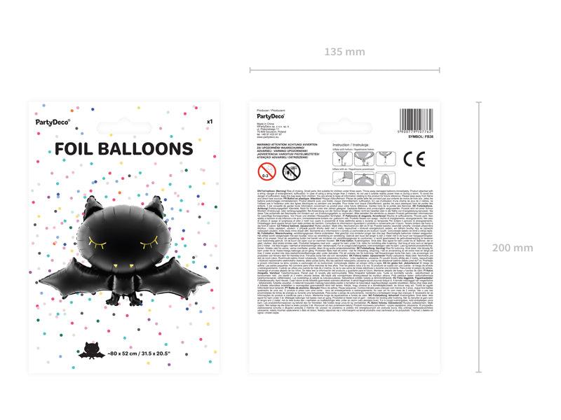 Folienballon Fledermaus, 80x52cm - FeierGlanz