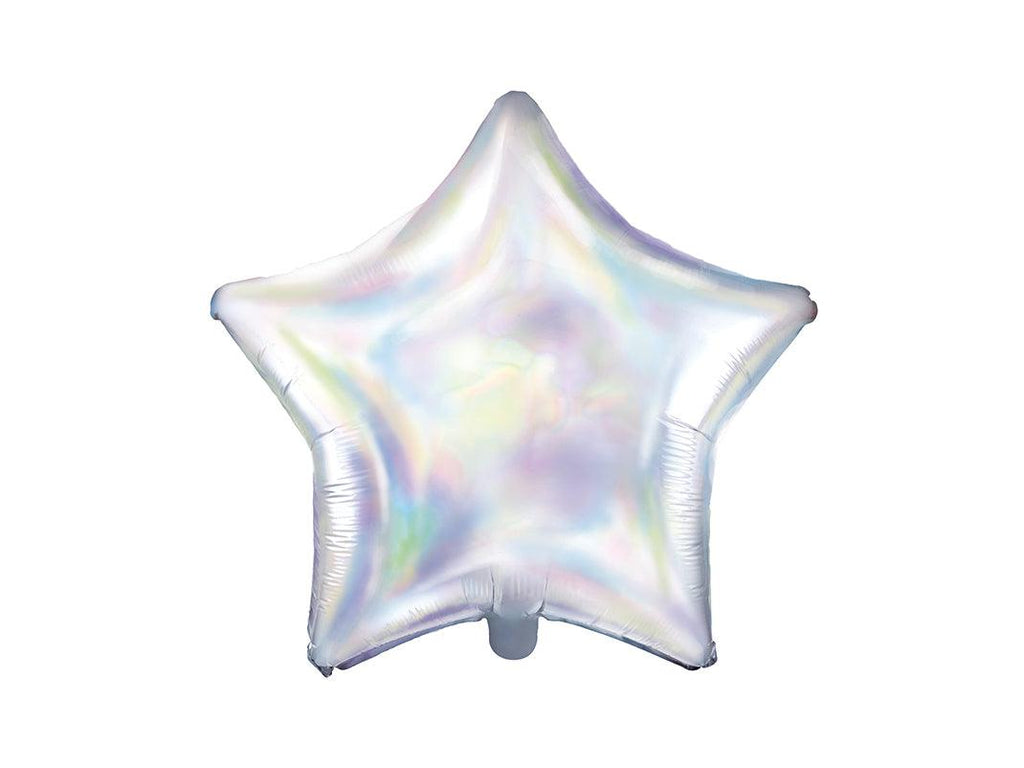 Opalisierender Folienballon - Stern, 48cm - FeierGlanz