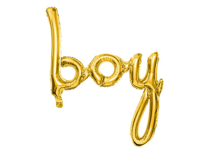 Folienballon Boy, gold, 63,5x74cm - FeierGlanz