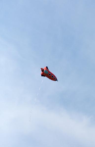 Folienballon Rakete, 44x115cm, Mix - FeierGlanz