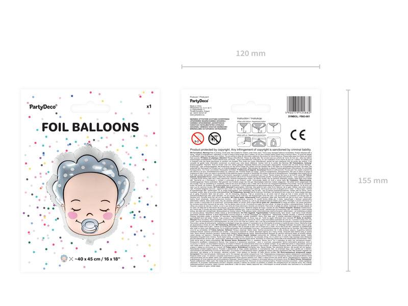 Folienballon Baby Boy, 40x45cm, Mix - FeierGlanz