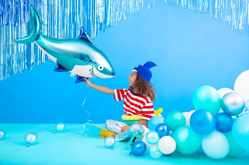 Folienballon Hai, 102x62 cm, Mix - FeierGlanz