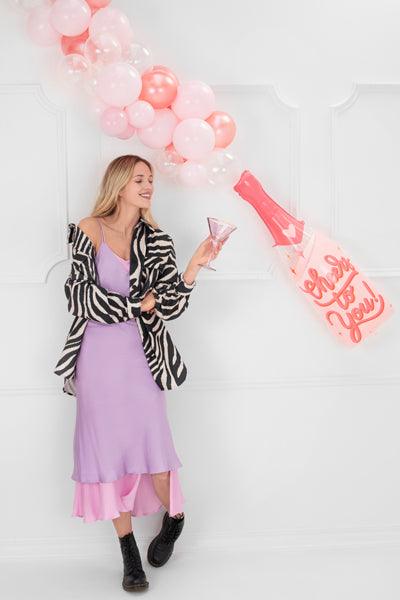 Folienballon Flasche, 38x97cm, Mix - FeierGlanz