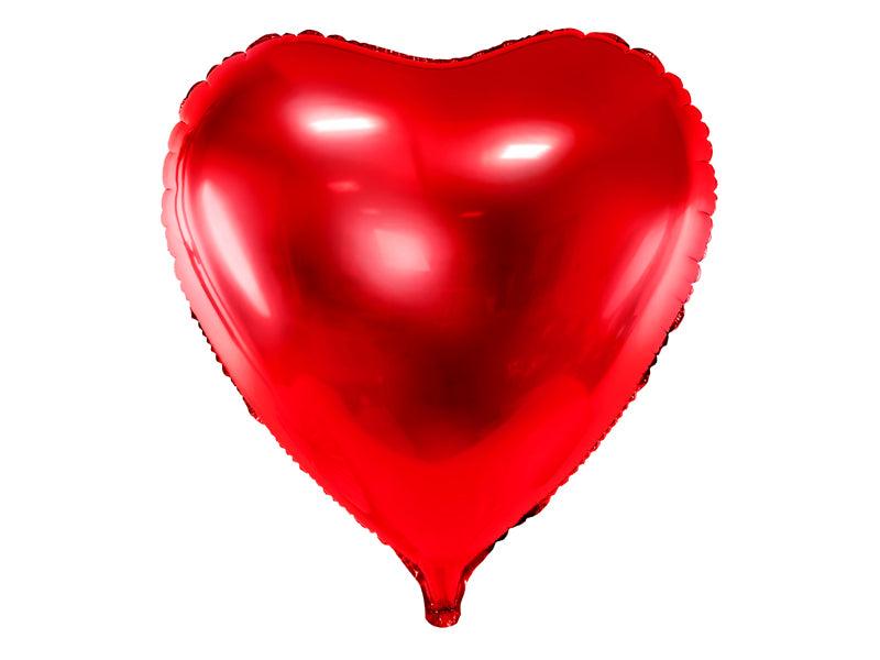 Folienballon Herz, 72x73cm, rot - FeierGlanz