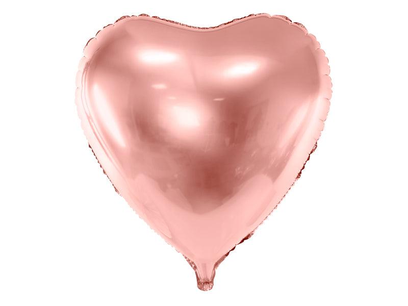 Folienballon Herz, 72x73cm, roségold - FeierGlanz