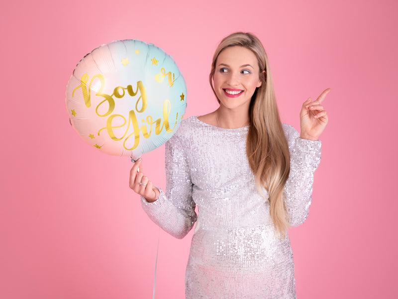 Folienballon Boy or Girl, 35cm, Mix - FeierGlanz