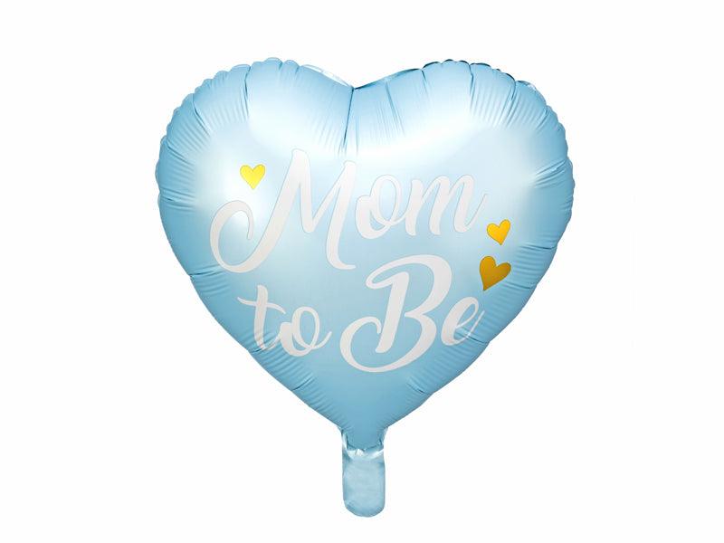 Folienballon Mom to Be, 35cm, blau - FeierGlanz