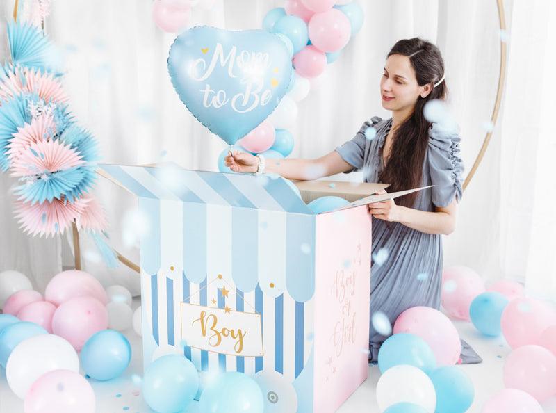 Folienballon Mom to Be, 35cm, blau - FeierGlanz