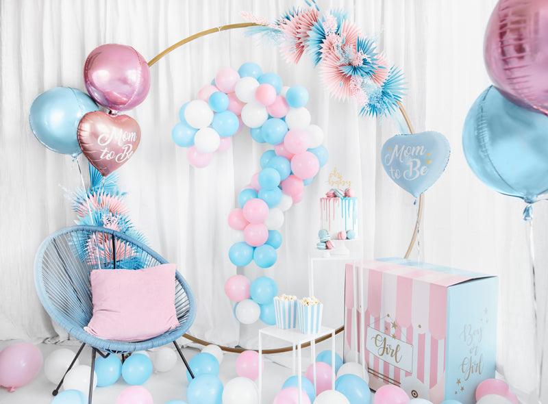 Folienballon Mom to Be, 35cm, blau - FeierGlanz