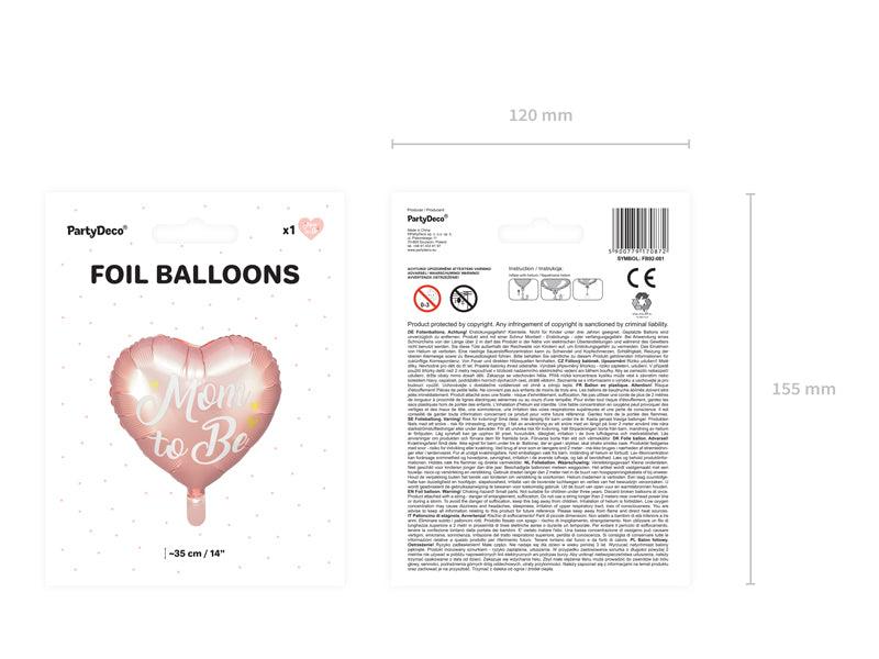 Folienballon Mom to Be, 35cm, rosa - FeierGlanz