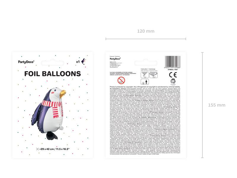 Folienballon Pinguin, 29x42cm, Mix - FeierGlanz