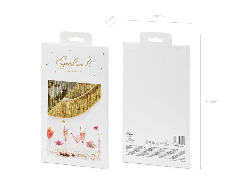 Girlande Quasten, golden - FeierGlanz