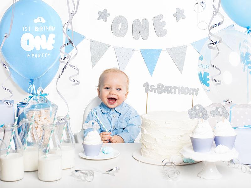 Flaggen-Girlande - 1st Birthday, 1,3m - FeierGlanz
