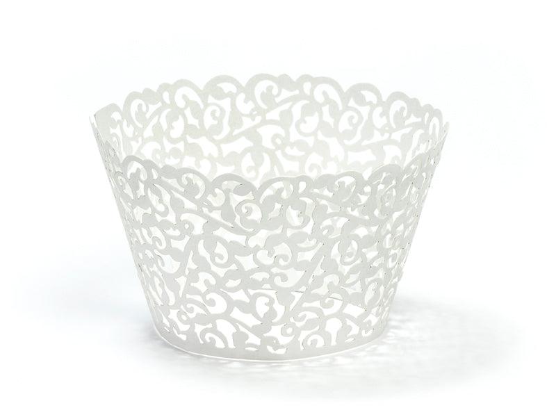 Muffinförmchen, in Weiß, 5, 5 x 8, 5cm (1 VPE / 10 Stk.) - FeierGlanz