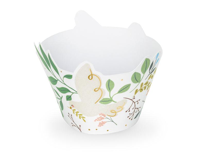Muffinförmchen Blumen, 5x7.5x6.5 cm, Mix (1 VPE / 6 Stk.) - FeierGlanz