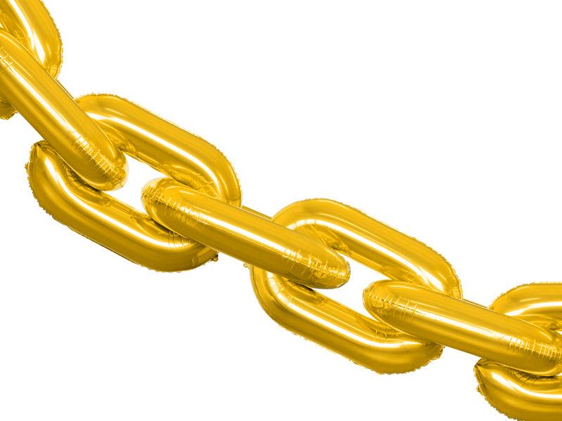Folienballon Girlande Kette, gold (1 VPE / 14 Stk.) - FeierGlanz