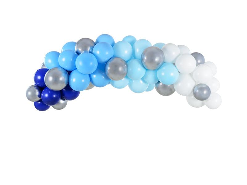 Ballongirlande - blau, 200cm (1 VPE / 60 Stk.) - FeierGlanz