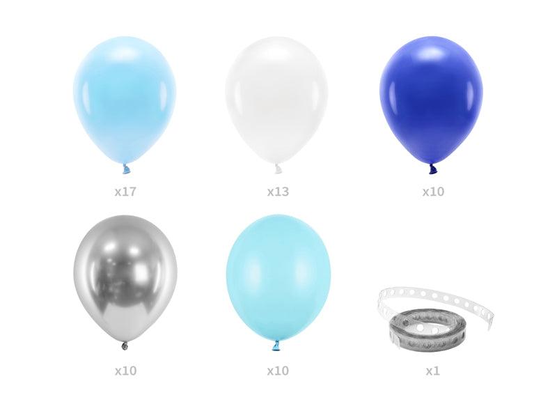Ballongirlande - blau, 200cm (1 VPE / 60 Stk.) - FeierGlanz