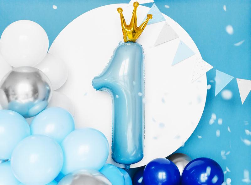 Ballongirlande - blau, 200cm (1 VPE / 60 Stk.) - FeierGlanz
