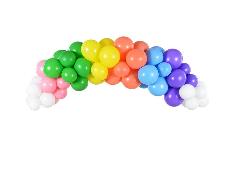 Ballongirlande - Regenbogen, 200cm (1 VPE / 60 Stk.) - FeierGlanz