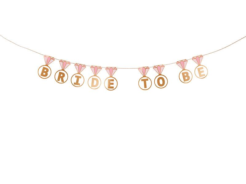 Banner Ringe ''Bride to be'', Mix 2,5 m - FeierGlanz
