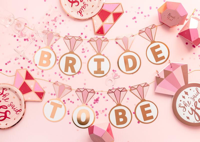 Banner Ringe ''Bride to be'', Mix 2,5 m - FeierGlanz