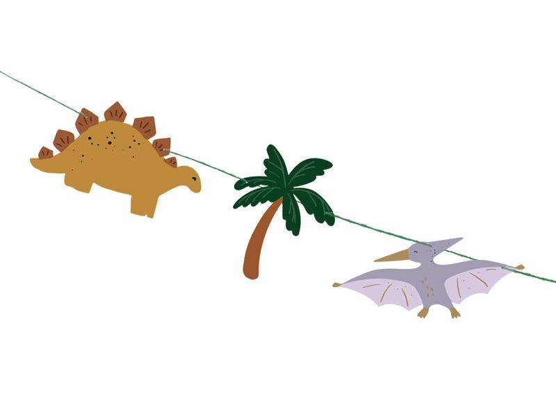 Happy Birthday Dino-Banner, 3 m, Farbenmix - FeierGlanz