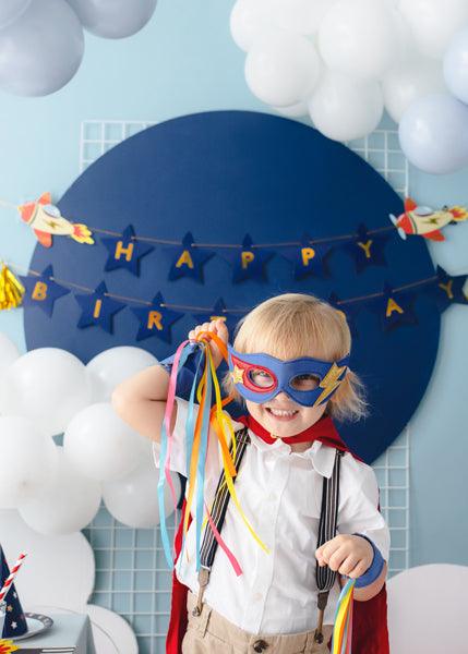 Banner Happy Birthday Flugzeuge, 2,5 m, Mix - FeierGlanz