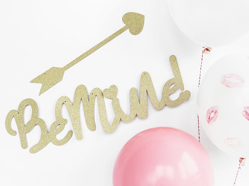Banner Sweet Love - Be mine!, 11,5 x 90 cm - FeierGlanz