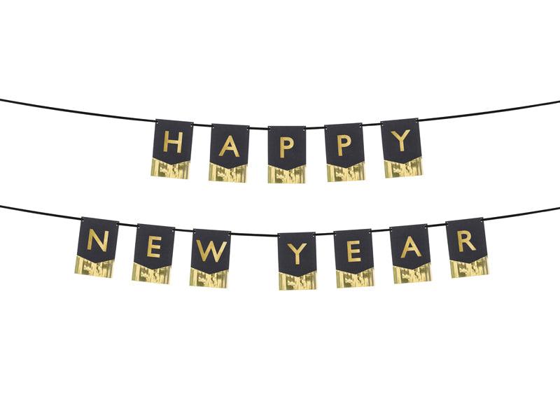 Banner Happy New Year, 135x16,5 cm - FeierGlanz