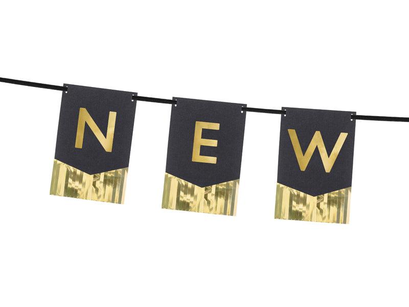 Banner Happy New Year, 135x16,5 cm - FeierGlanz