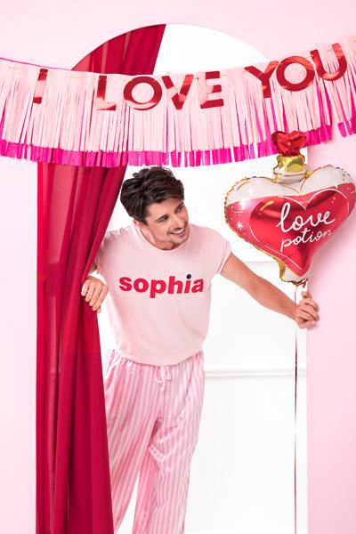 Banner I Love You, 150x30 cm, mix - FeierGlanz