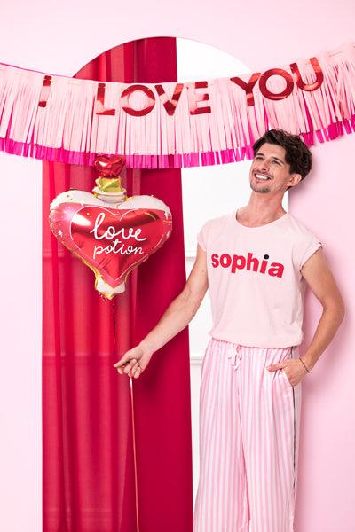 Banner I Love You, 150x30 cm, mix - FeierGlanz