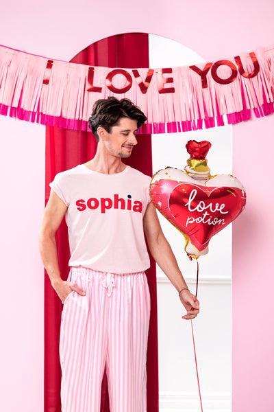 Banner I Love You, 150x30 cm, mix - FeierGlanz