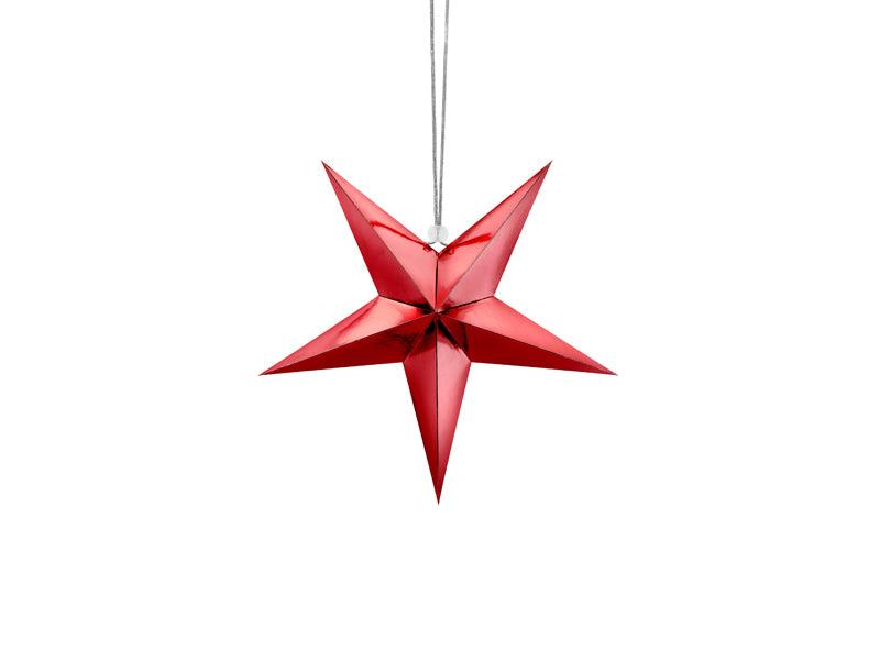 Papierstern, 30cm, rot - FeierGlanz
