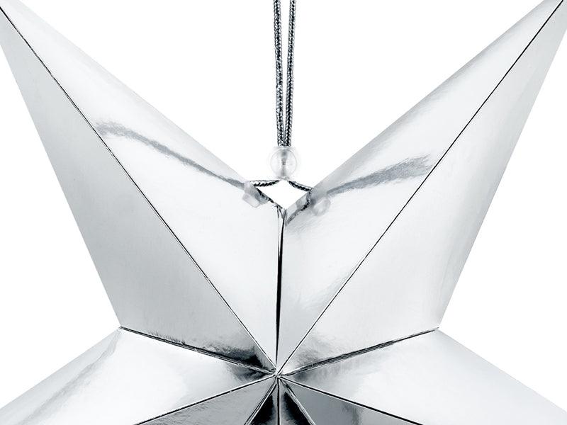 Papierstern, 45cm, silber - FeierGlanz