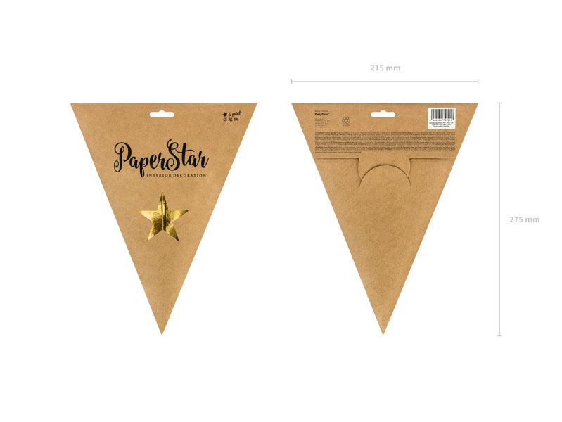 Papierstern, 45cm, gold - FeierGlanz