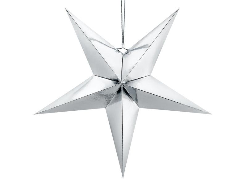Papierstern, 70cm, silber - FeierGlanz