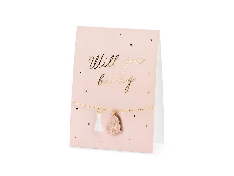 Armband-Karte Will you be my Maid of honor, 10,5x14,8cm - FeierGlanz