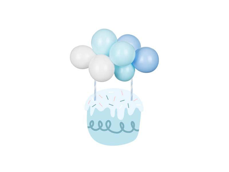 Ballon-Kuchentopper, blau, 29 cm - FeierGlanz