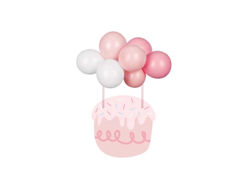 Ballon-Kuchentopper, pink, 29 cm - FeierGlanz