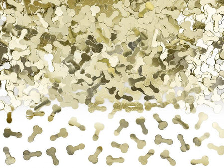 Konfetti Penisse, gold, 30g - FeierGlanz