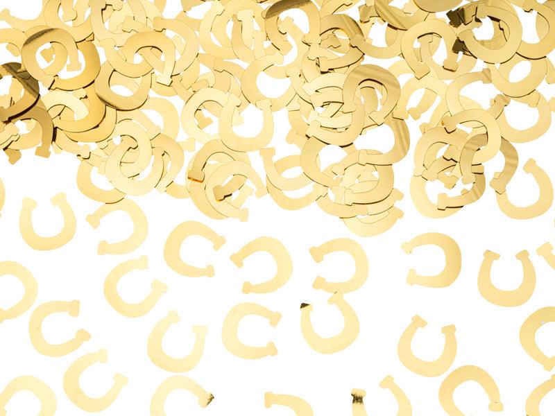 Konfetti Hufeisen, gold, 15g - FeierGlanz