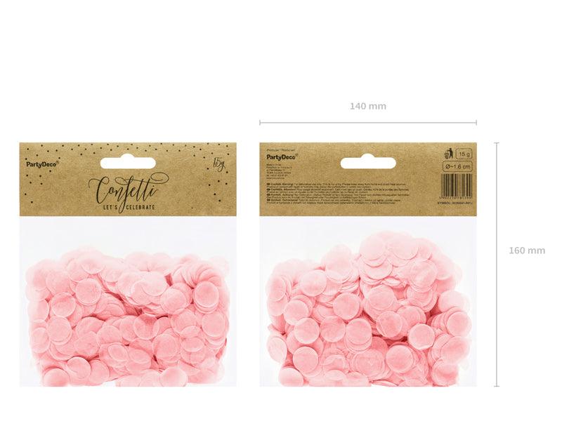 Konfetti Kreise, hellrosa, 15g - FeierGlanz