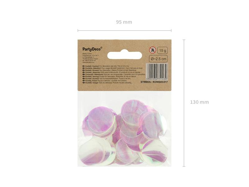 Konfetti Kreise, schillernd, 15g - FeierGlanz