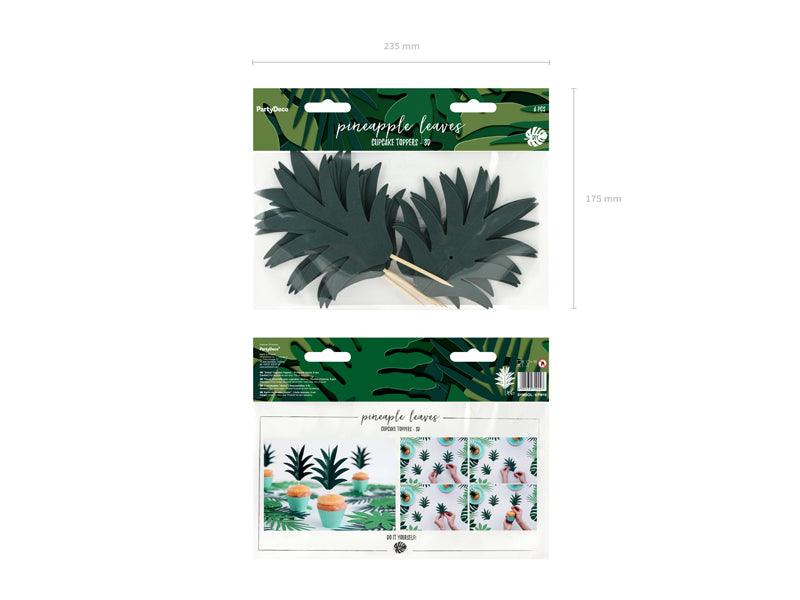 Muffin-Dekoration Aloha - Ananas (1 VPE / 6 Stk.) - FeierGlanz