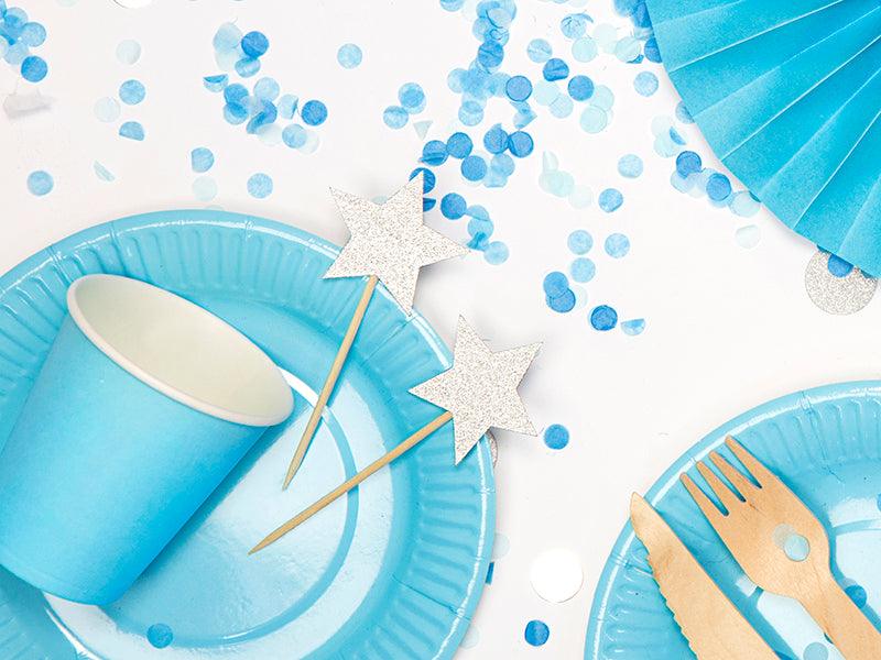 Dekorationen für Muffins Einhorn - Sterne (1 VPE / 6 Stk.) - FeierGlanz