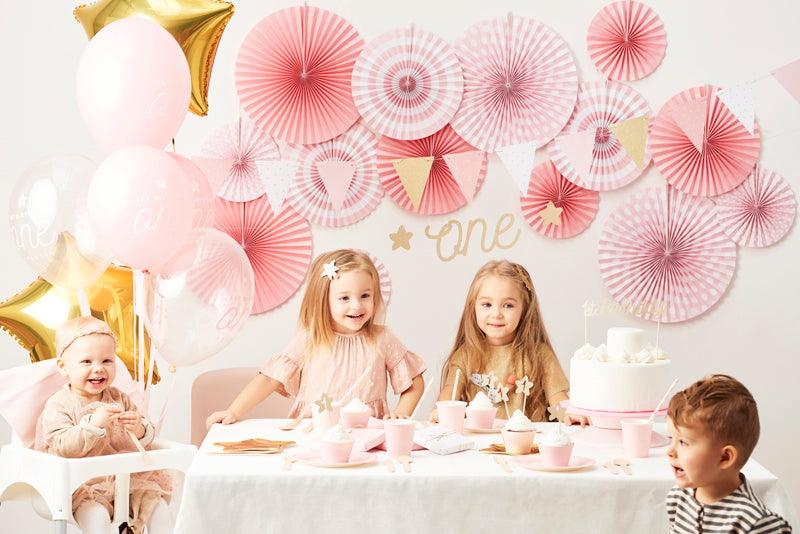 Muffin-Dekorationen 1st Birthday, gold (1 VPE / 6 Stk.) - FeierGlanz